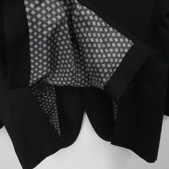 J Hilburn Blazer Mens 39S Black Wool Classic 2 Button Lined Business Office - Picture 12 of 16